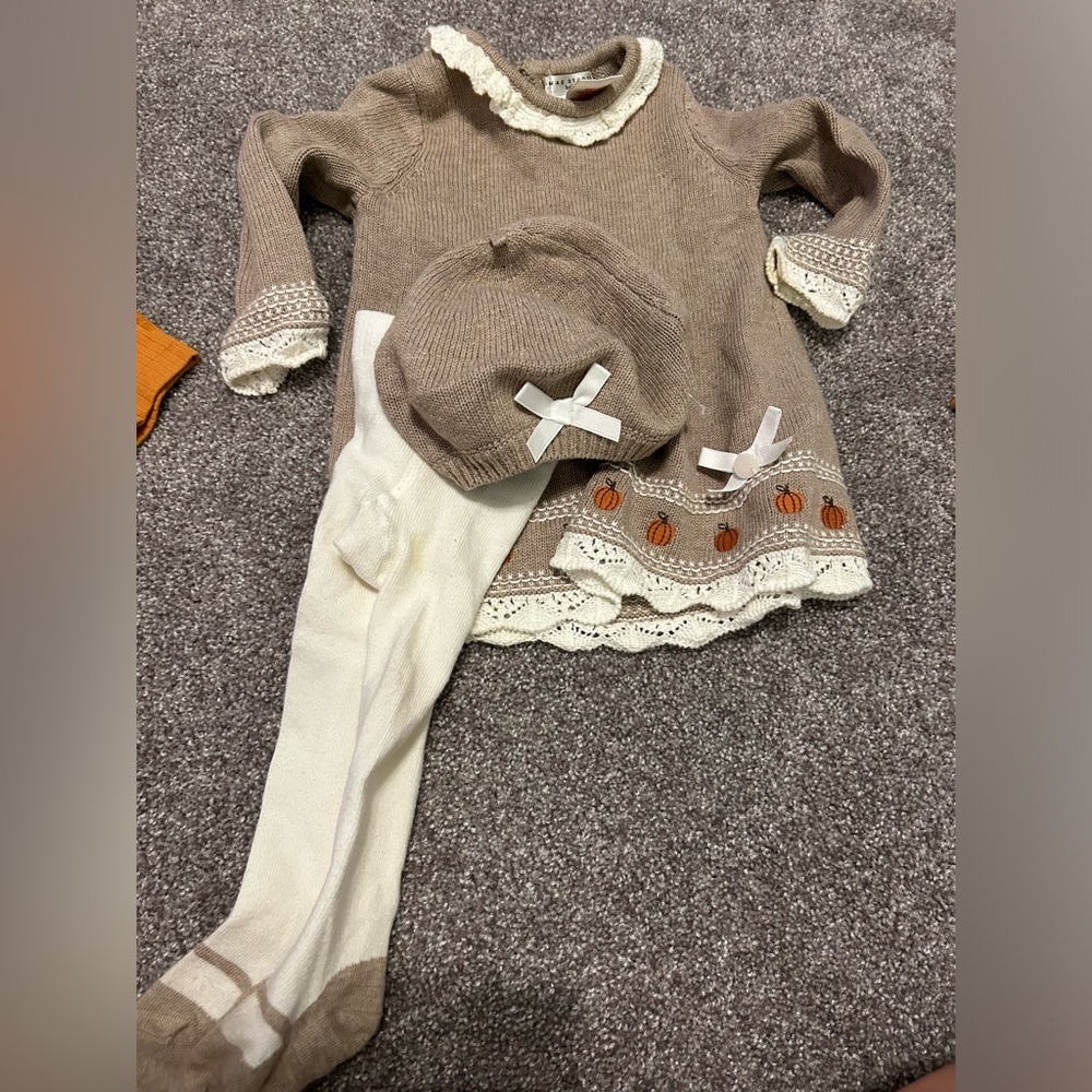 Adorable three piece set for fall size 6-9 months